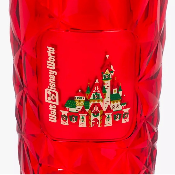 Walt Disney World Holiday Starbucks Bling Tumbler – Red - Picture 3 of 6